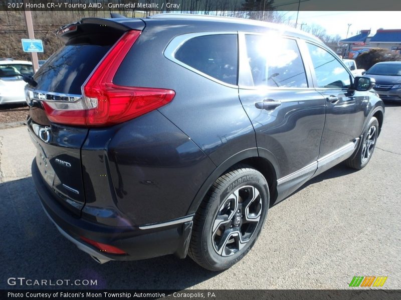 Gunmetal Metallic / Gray 2017 Honda CR-V Touring AWD