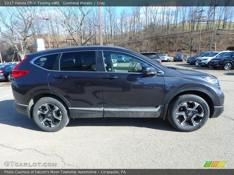 Gunmetal Metallic / Gray 2017 Honda CR-V Touring AWD