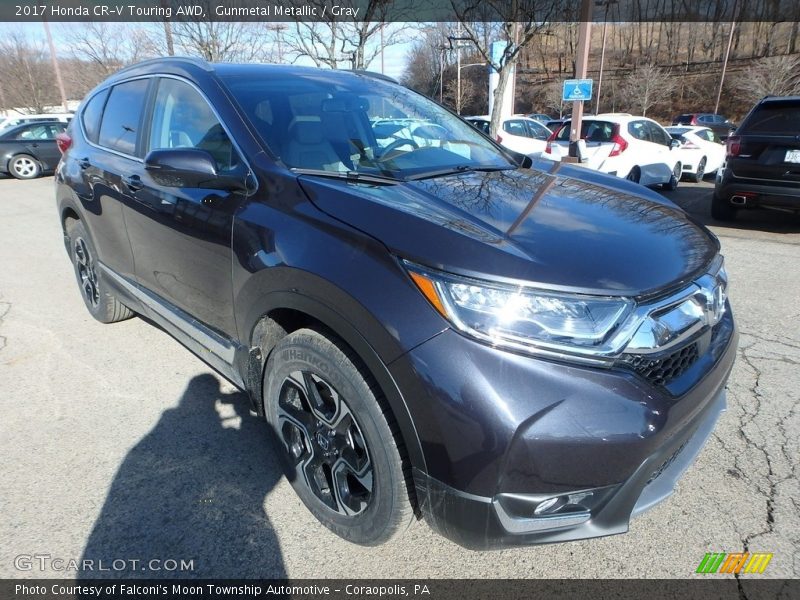 Gunmetal Metallic / Gray 2017 Honda CR-V Touring AWD