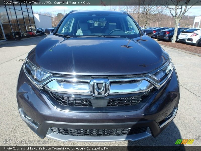 Gunmetal Metallic / Gray 2017 Honda CR-V Touring AWD
