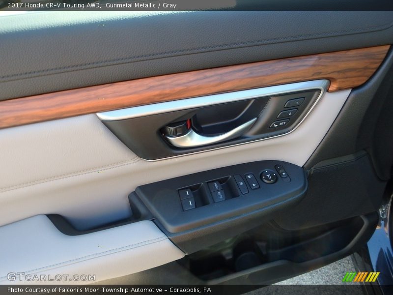 Gunmetal Metallic / Gray 2017 Honda CR-V Touring AWD
