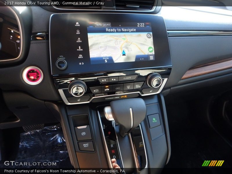 Gunmetal Metallic / Gray 2017 Honda CR-V Touring AWD