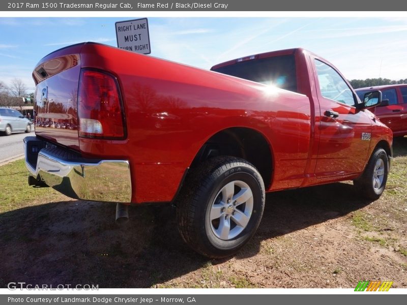 Flame Red / Black/Diesel Gray 2017 Ram 1500 Tradesman Regular Cab