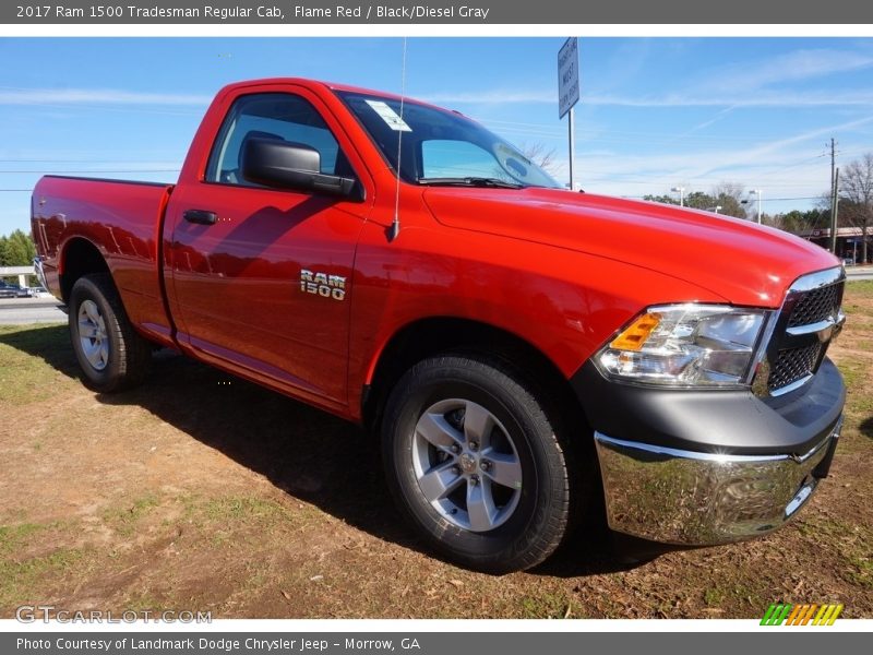 Flame Red / Black/Diesel Gray 2017 Ram 1500 Tradesman Regular Cab