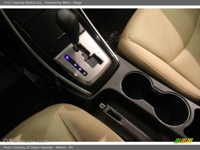 Shimmering White / Beige 2013 Hyundai Elantra GLS