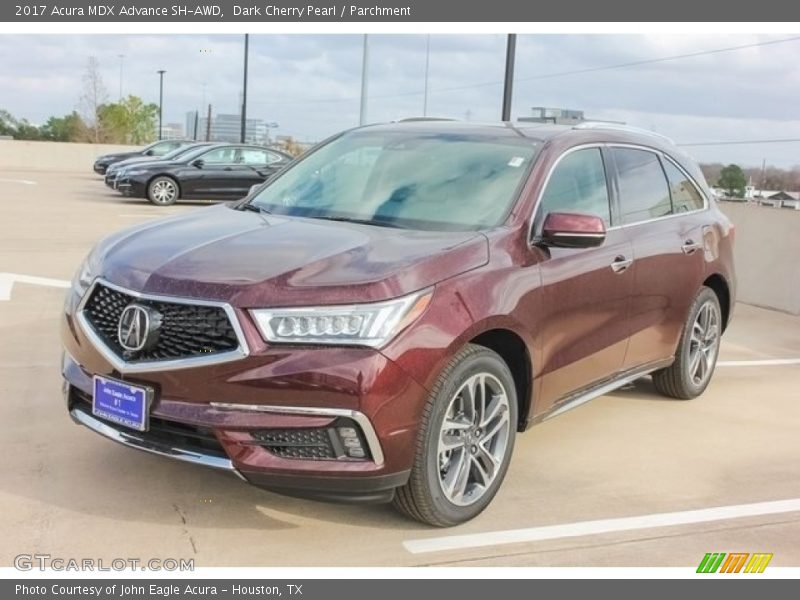 Dark Cherry Pearl / Parchment 2017 Acura MDX Advance SH-AWD