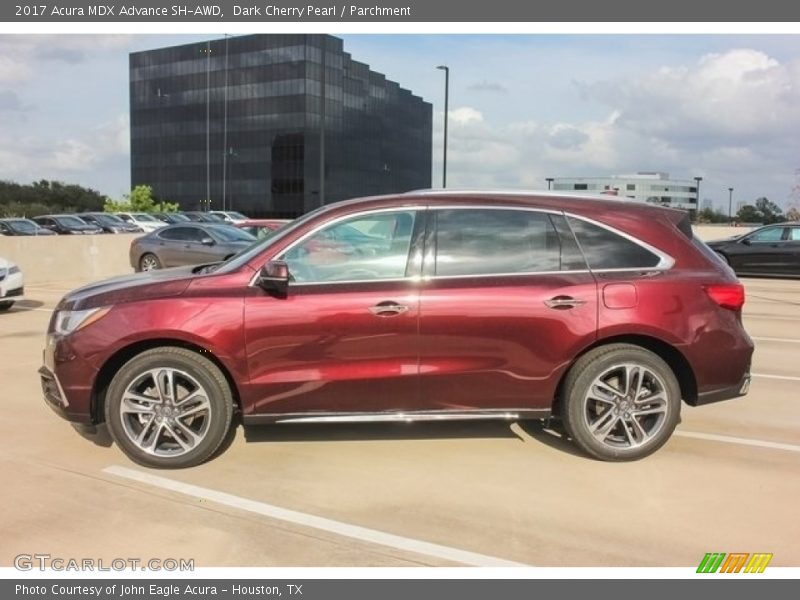 Dark Cherry Pearl / Parchment 2017 Acura MDX Advance SH-AWD