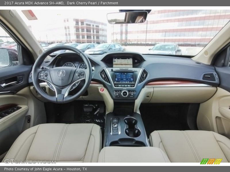 Dark Cherry Pearl / Parchment 2017 Acura MDX Advance SH-AWD