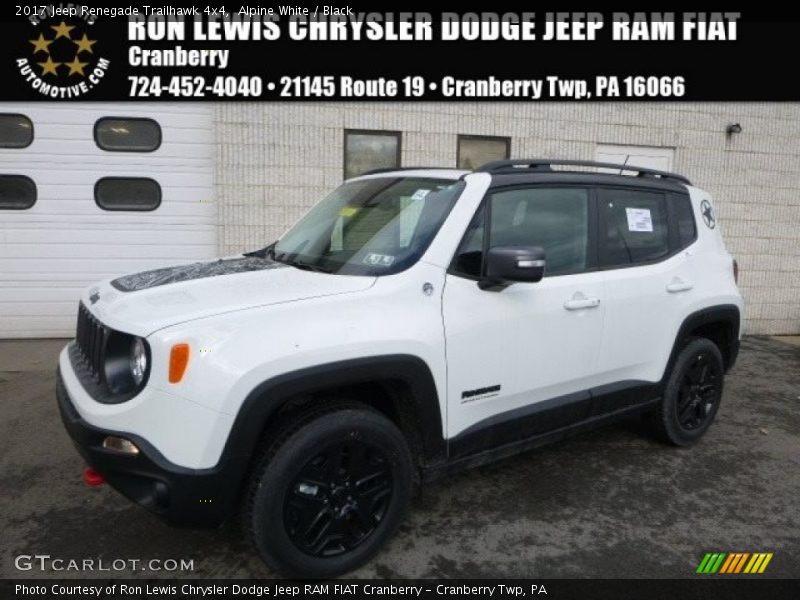 Alpine White / Black 2017 Jeep Renegade Trailhawk 4x4