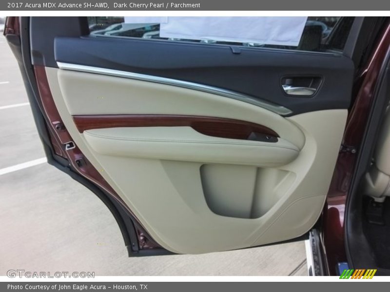 Dark Cherry Pearl / Parchment 2017 Acura MDX Advance SH-AWD