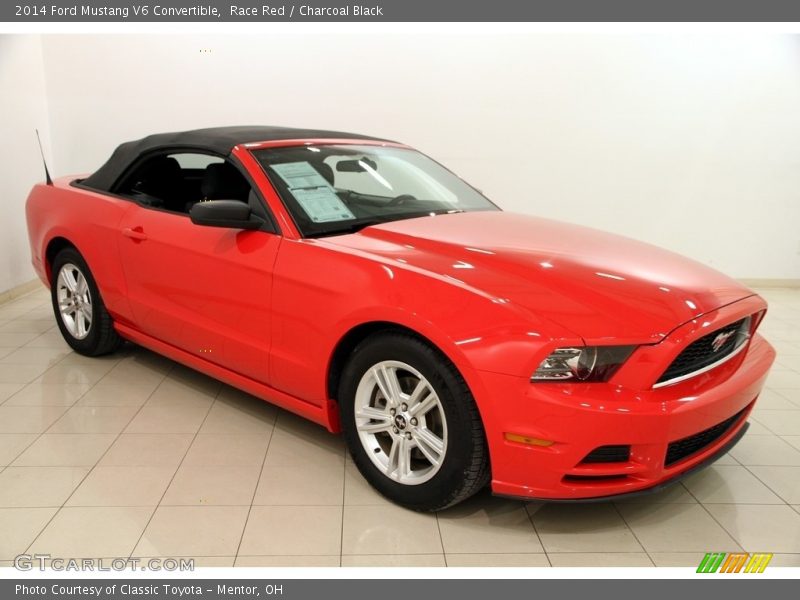 Race Red / Charcoal Black 2014 Ford Mustang V6 Convertible