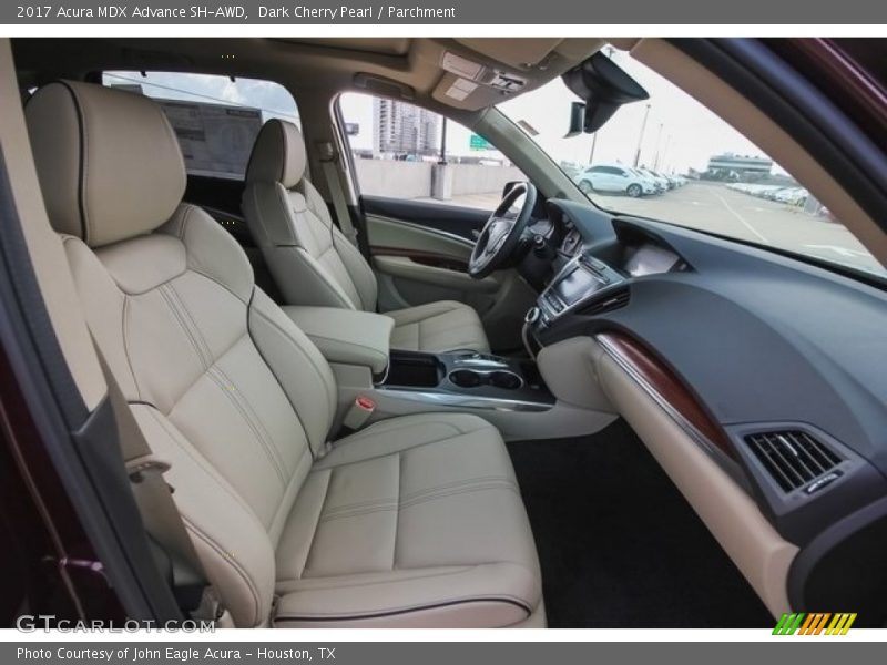 Dark Cherry Pearl / Parchment 2017 Acura MDX Advance SH-AWD