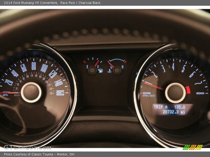 Race Red / Charcoal Black 2014 Ford Mustang V6 Convertible