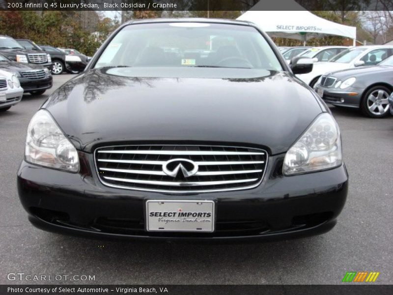 Black Obsidian / Graphite 2003 Infiniti Q 45 Luxury Sedan