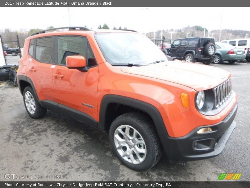 Omaha Orange / Black 2017 Jeep Renegade Latitude 4x4