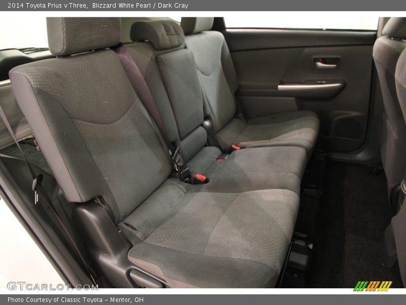Blizzard White Pearl / Dark Gray 2014 Toyota Prius v Three