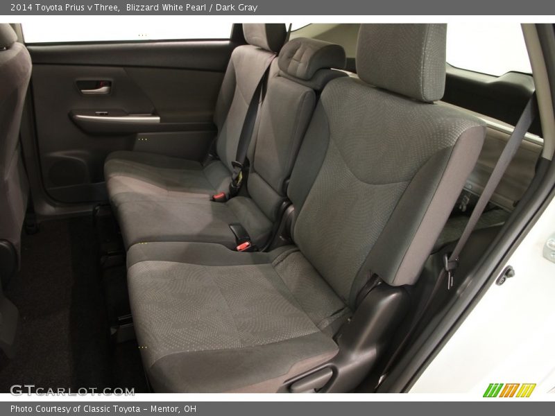 Blizzard White Pearl / Dark Gray 2014 Toyota Prius v Three