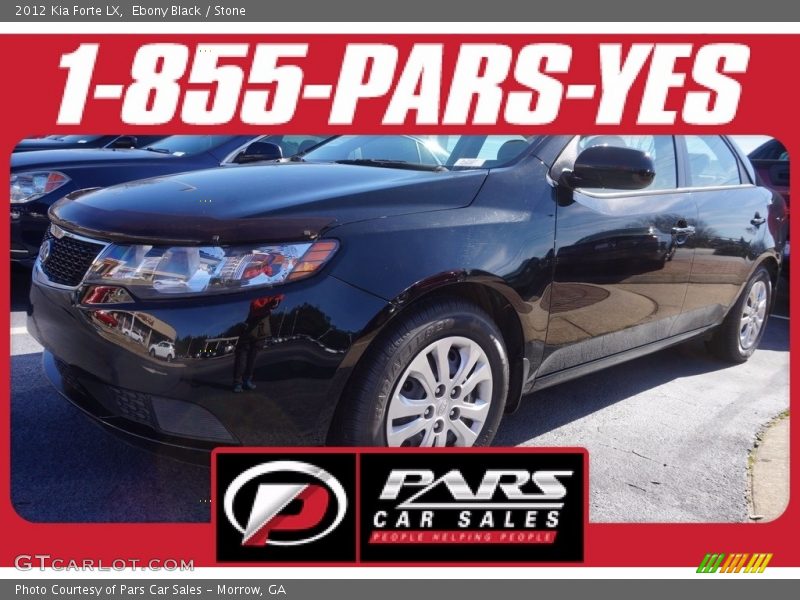 Ebony Black / Stone 2012 Kia Forte LX