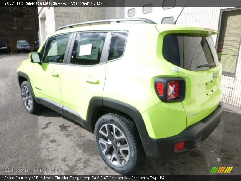 Hypergreen / Black 2017 Jeep Renegade Latitude 4x4