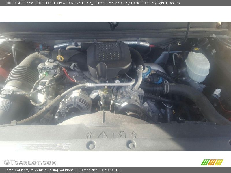 Silver Birch Metallic / Dark Titanium/Light Titanium 2008 GMC Sierra 3500HD SLT Crew Cab 4x4 Dually