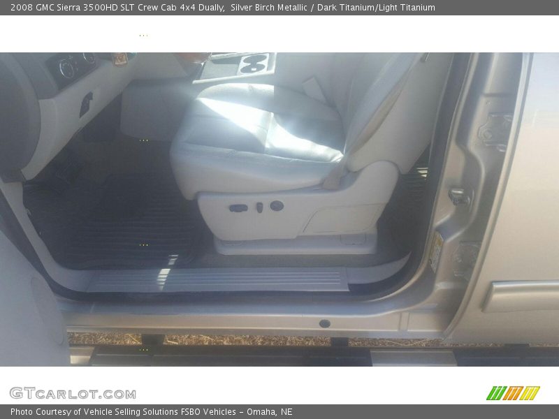 Silver Birch Metallic / Dark Titanium/Light Titanium 2008 GMC Sierra 3500HD SLT Crew Cab 4x4 Dually