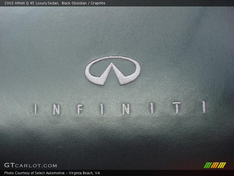 Black Obsidian / Graphite 2003 Infiniti Q 45 Luxury Sedan