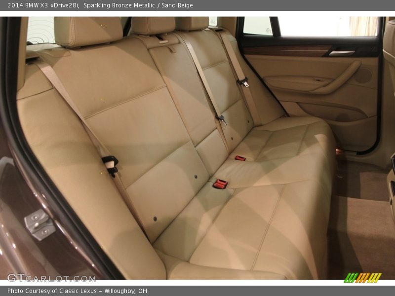 Sparkling Bronze Metallic / Sand Beige 2014 BMW X3 xDrive28i