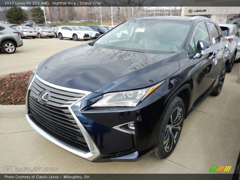 Nightfall Mica / Stratus Gray 2017 Lexus RX 350 AWD