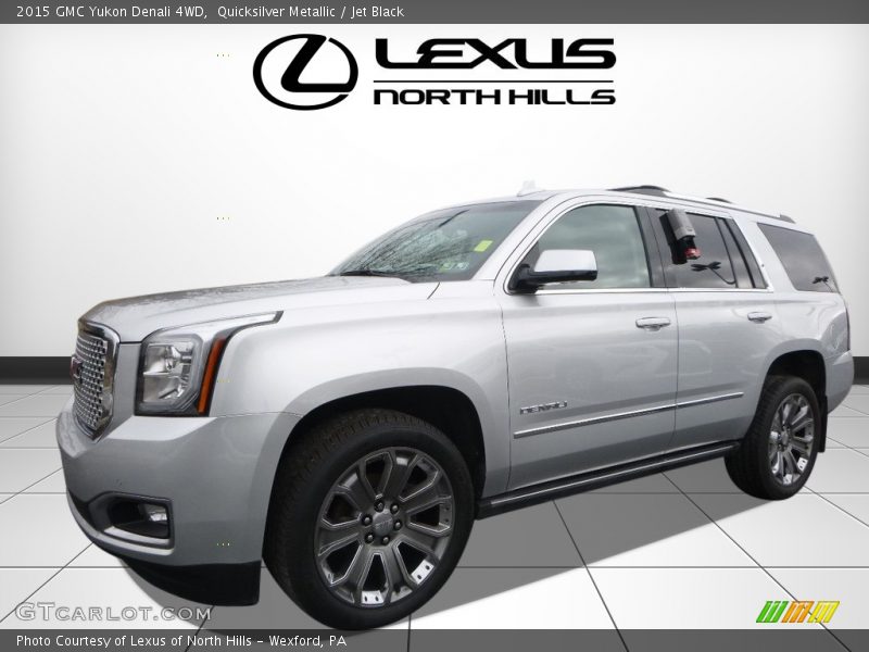 Quicksilver Metallic / Jet Black 2015 GMC Yukon Denali 4WD