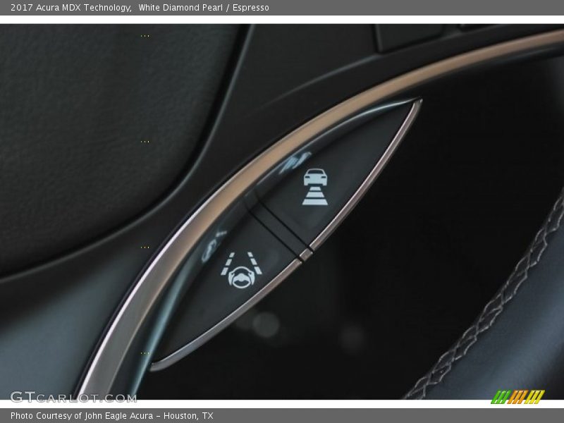 White Diamond Pearl / Espresso 2017 Acura MDX Technology
