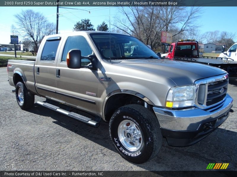 Front 3/4 View of 2003 F250 Super Duty Lariat Crew Cab 4x4