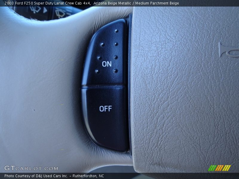 Arizona Beige Metallic / Medium Parchment Beige 2003 Ford F250 Super Duty Lariat Crew Cab 4x4