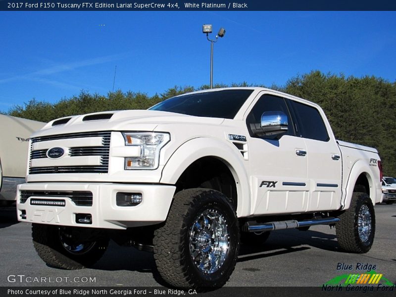 White Platinum / Black 2017 Ford F150 Tuscany FTX Edition Lariat SuperCrew 4x4