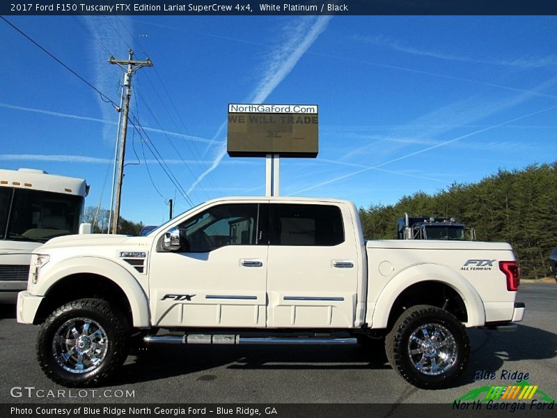 White Platinum / Black 2017 Ford F150 Tuscany FTX Edition Lariat SuperCrew 4x4