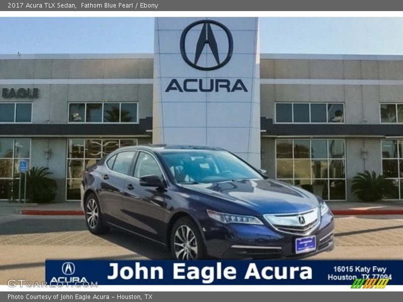 Fathom Blue Pearl / Ebony 2017 Acura TLX Sedan