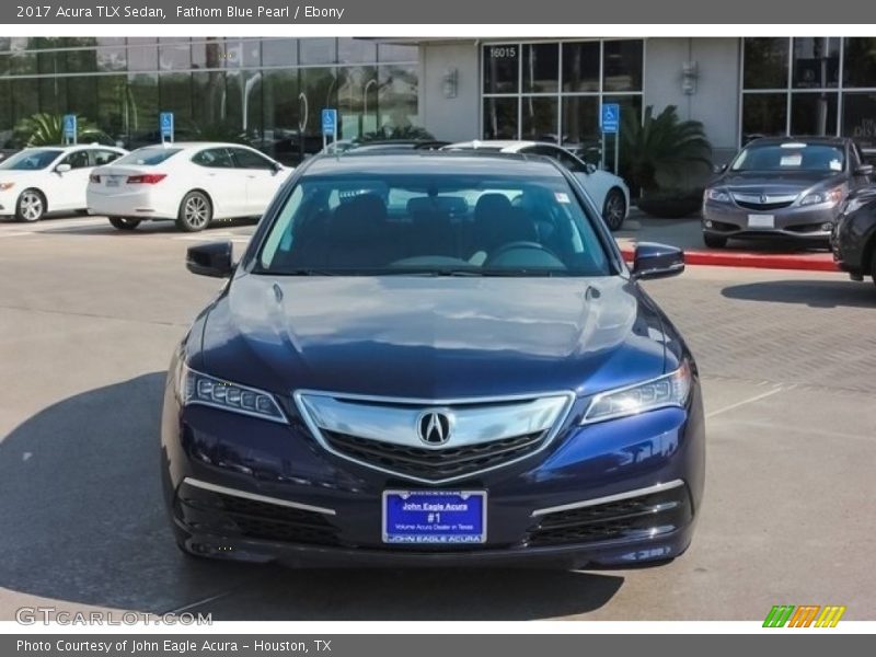 Fathom Blue Pearl / Ebony 2017 Acura TLX Sedan