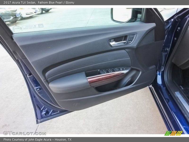Fathom Blue Pearl / Ebony 2017 Acura TLX Sedan