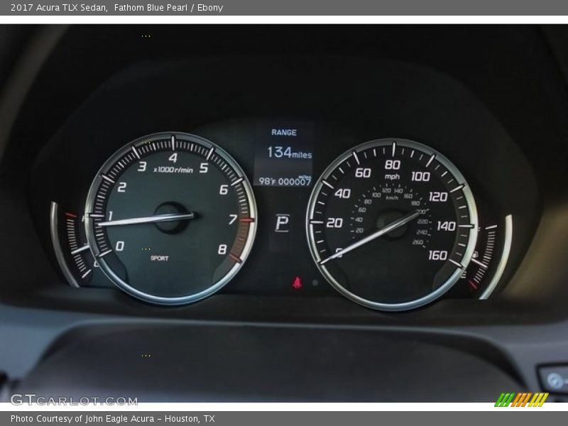 Fathom Blue Pearl / Ebony 2017 Acura TLX Sedan
