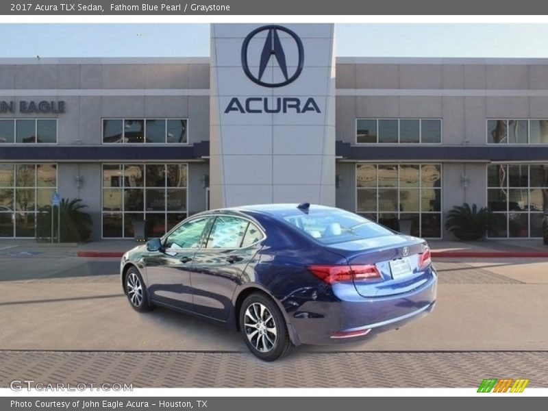 Fathom Blue Pearl / Graystone 2017 Acura TLX Sedan