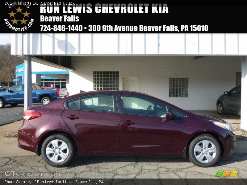 Garnet Red / Black 2017 Kia Forte LX