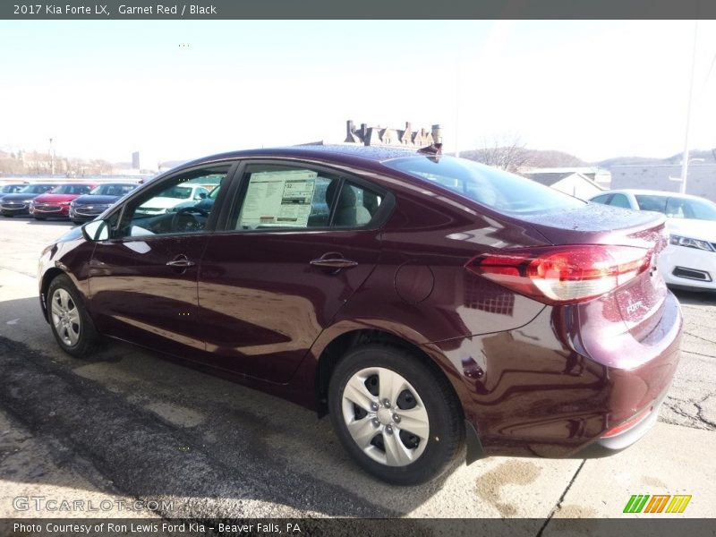 Garnet Red / Black 2017 Kia Forte LX