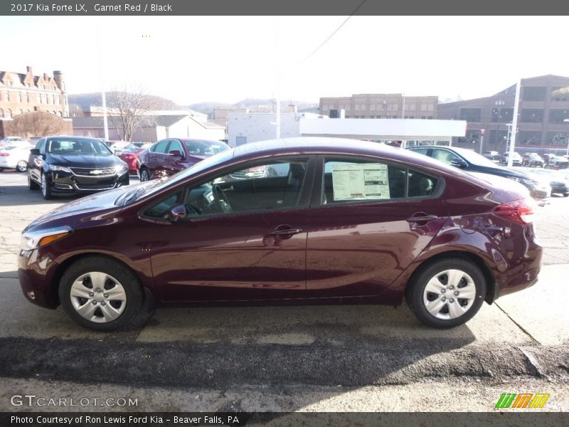 Garnet Red / Black 2017 Kia Forte LX