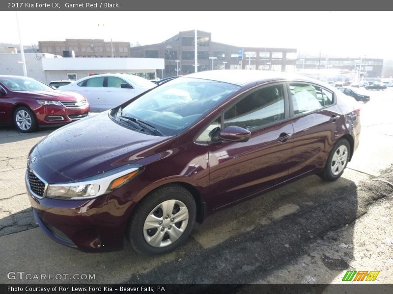 Garnet Red / Black 2017 Kia Forte LX