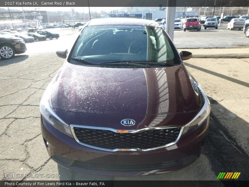 Garnet Red / Black 2017 Kia Forte LX