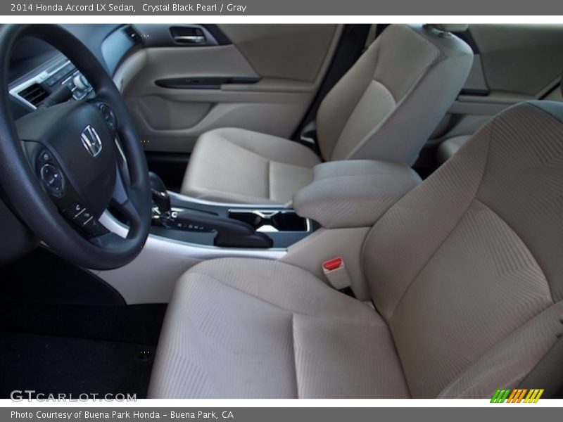 Crystal Black Pearl / Gray 2014 Honda Accord LX Sedan