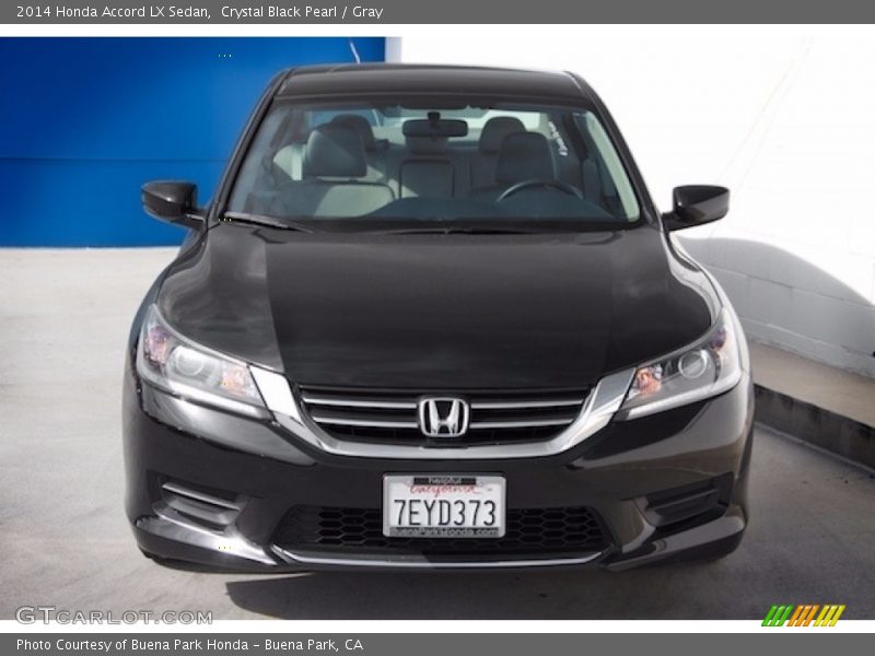 Crystal Black Pearl / Gray 2014 Honda Accord LX Sedan