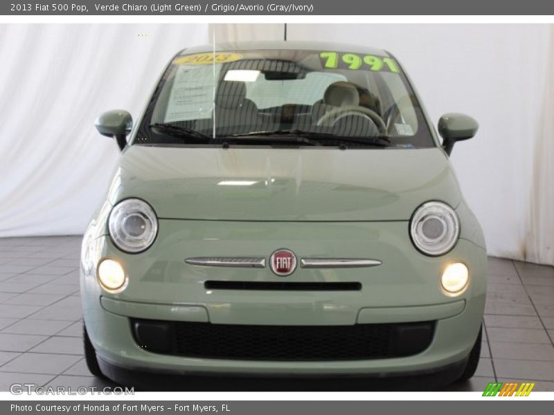Verde Chiaro (Light Green) / Grigio/Avorio (Gray/Ivory) 2013 Fiat 500 Pop