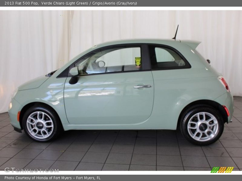 Verde Chiaro (Light Green) / Grigio/Avorio (Gray/Ivory) 2013 Fiat 500 Pop