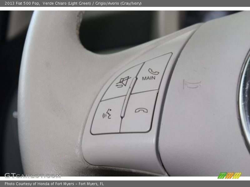 Verde Chiaro (Light Green) / Grigio/Avorio (Gray/Ivory) 2013 Fiat 500 Pop