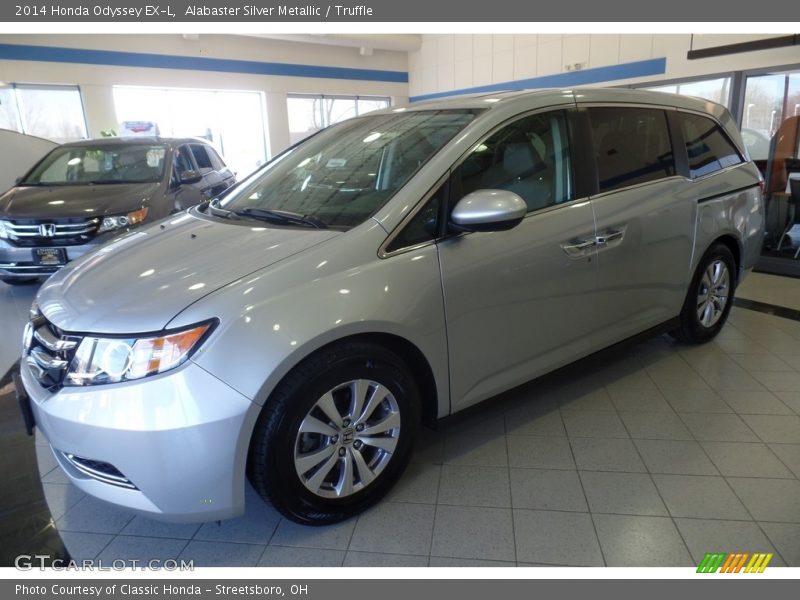 Alabaster Silver Metallic / Truffle 2014 Honda Odyssey EX-L